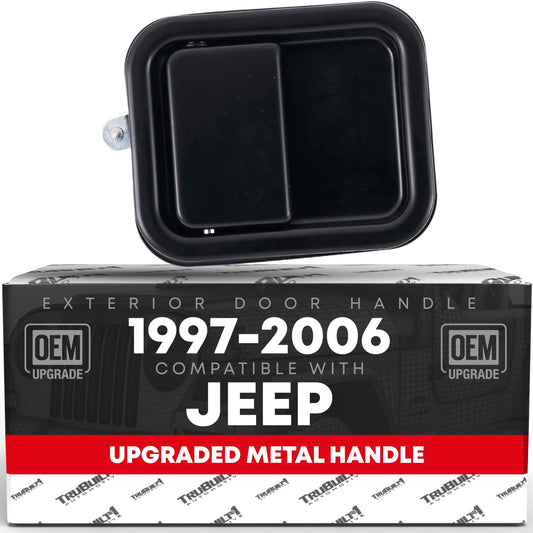 Jeep Wrangler Front Passenger Door Handle - Full Door Type - Smooth Black - Front Passenger Door Handle