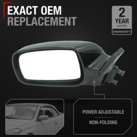 Driver Side Power Adjustable Side View Mirror - Compatible with 2004-2008 Toyota Solara - Power Adjust, Non-Heated, Non-Folding - Paintable Smooth Housing - OEM 87940AA110C0