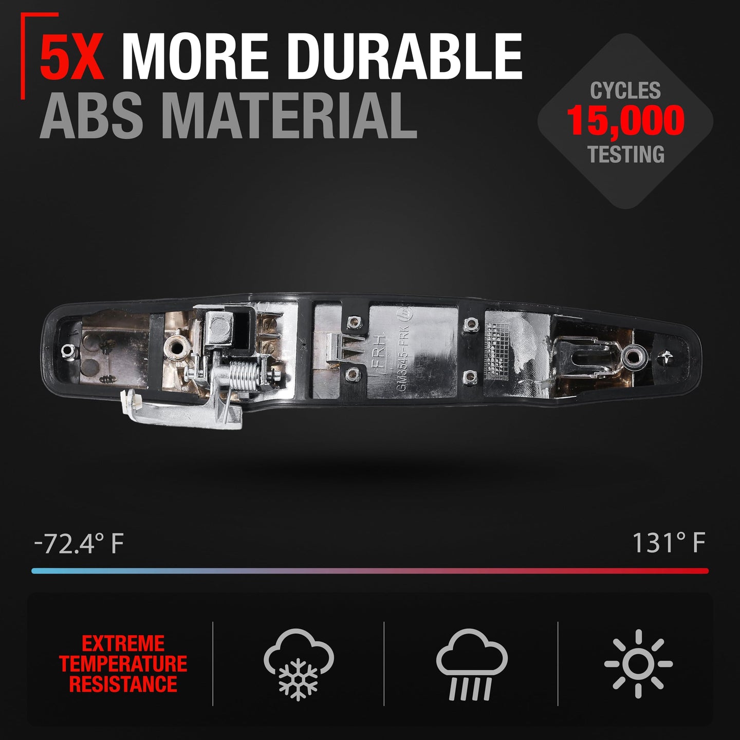 Chevrolet Silverado GMC Sierra Suburban Tahoe Yukon Avalanche Front Passenger Door Handle - Front Right Passenger Side