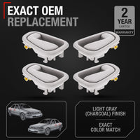 Toyota Corolla Chevrolet Prizm Door Handle Set - Full 8pc Interior & Exterior Front/Rear Kit - 8-Piece Set - Beige