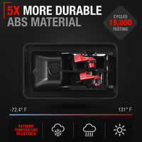 1987-2002 Jeep Wrangler YJ TJ Interior Front/Rear Driver Door Handle Replacement - Textured Black Plastic - Driver Door Handle