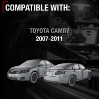 Passenger Side Power Adjustable Side View Mirror - Compatible with 2007-2011 Toyota Camry - Power Adjust, Non-Heated, Manual Folding - Paintable Smooth Housing - OEM 8791006925 - Passenger Side Mirror