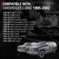 1995-2002 Chevrolet GMC C1500 K1500 C2500 K2500 C3500 K3500 C3500HD C5500 Suburban Interior Front Driver Door Handle Bezel - Gray - Front or Rear Driver Side Handle