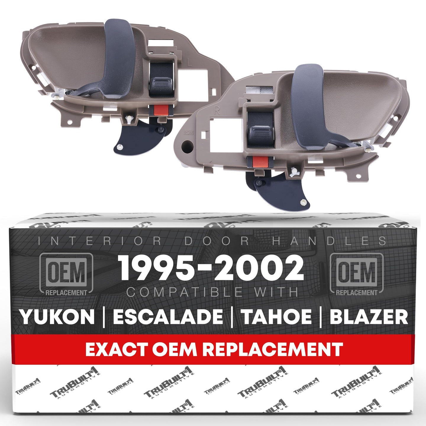 1995-2002 Chevrolet GMC C1500 K1500 C2500 K2500 C3500 K3500 C3500HD C5500 Suburban Interior Front/Rear Driver & Passenger Door Handle - Front/Rear Driver + Passenger Side