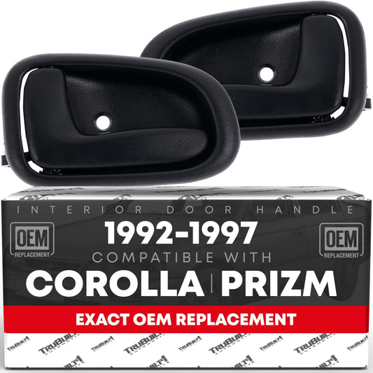 Chevrolet Geo Prizm Interior Door Handle Set - Front or Rear Driver & Passenger - Gray - Plastic