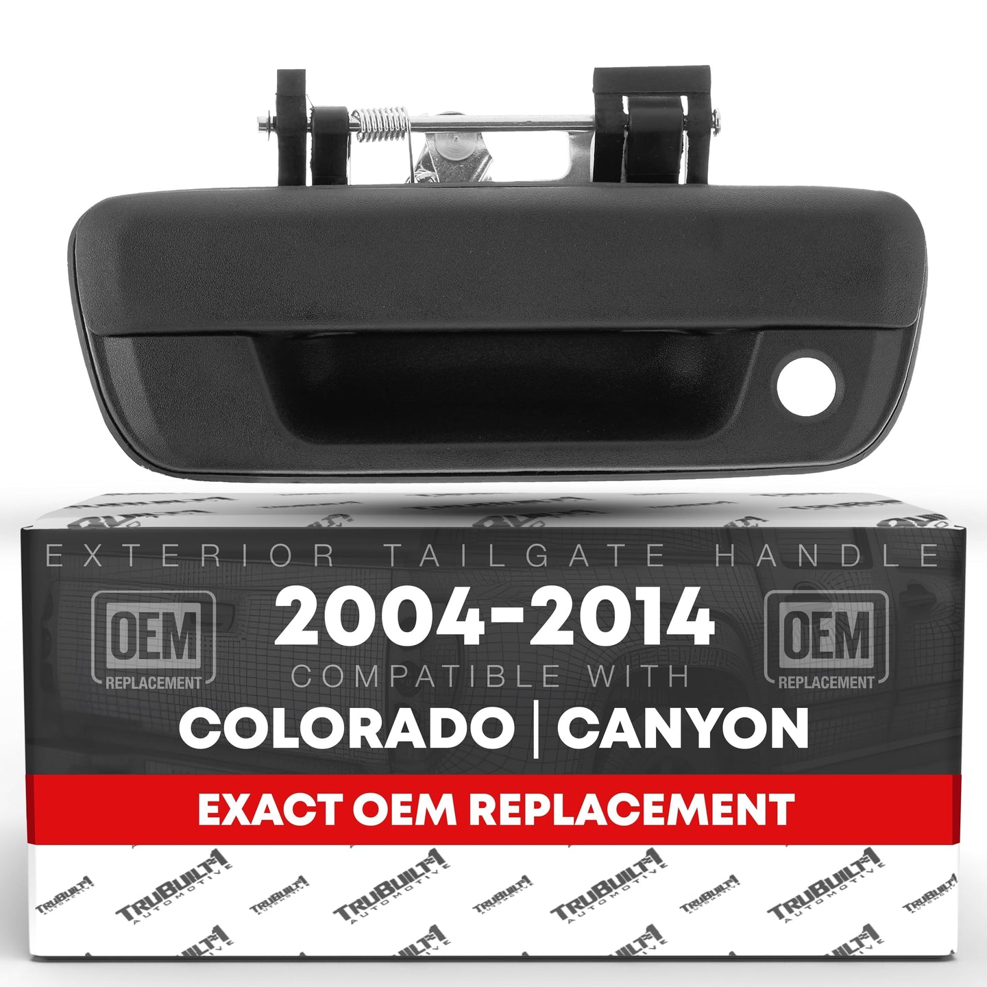 Chevrolet Colorado GMC Canyon Tailgate Handle - Textured Black - Plastic with Keyhole - Plastic Tailgate Handle
