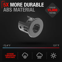 2013-2020 Dodge Ram 1500 Parking Sensors Housing Bezel, Front Driver and Passenger Side - Front Bumper Parking Aid Sensor Bezel, Plastic