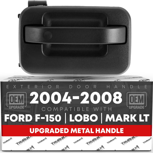Ford F-150 Lobo Mark LT Rear Passenger Door Handle - Upgraded Metal - Textured Black - 2004-2008 - Rear Passenger Side Handle