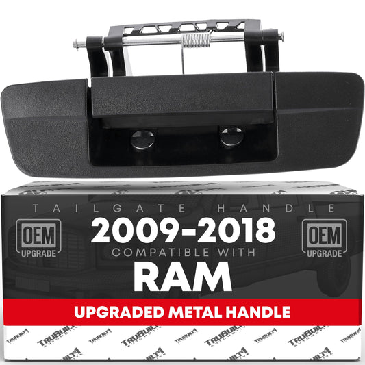 2009-2012 Dodge Ram 1500 2500 3500 Tailgate Handle Assembly Replacement - Textured Black