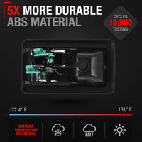 1987-2002 Jeep Wrangler YJ TJ Interior Front/Rear Passenger Door Handle - Textured Black Plastic - Passenger Door Handle