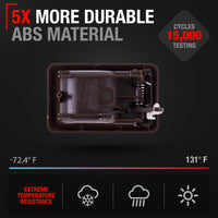 1988-2000 Toyota Corolla 4Runner Pickup Tacoma Geo Prizm Interior Front and Rear Passenger Door Handle - Brown Plastic - Brown,Passenger Door Handle