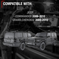 T1A Exterior Front/Rear Passenger Door Handle, Upgraded Metal - Compatible with 2006-2010 Jeep Commander, 05-10 Jeep Grand Cherokee - All Chrome - OEM 55394240AG-ACHMT, 55394240AH-ACHMT, 80724 - Front or Rear Passenger Side Handle