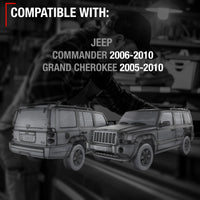 2006-2010 Jeep Commander; 2005-2010 Jeep Grand Cherokee Exterior Front Driver Door Handle, Upgraded Metal - All Chrome w/ Keyhole - Front Driver Side Handle