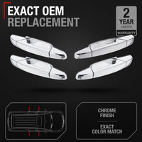 2007-2014 Chevrolet Avalanche Silverado 1500 2500 3500 Suburban Tahoe GMC Sierra 1500 2500 3500 Yukon XL Exterior Front/Rear Driver & Passenger Door Handle - Front & Rear Right Passenger & Left Driver Sides