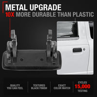 2001-2011 Ford Ranger 2001-2010 Mazda B2300 B3000 B4000 Exterior Front Driver & Passenger Door Handle Set - Black Metal - Front Driver + Passenger Handles