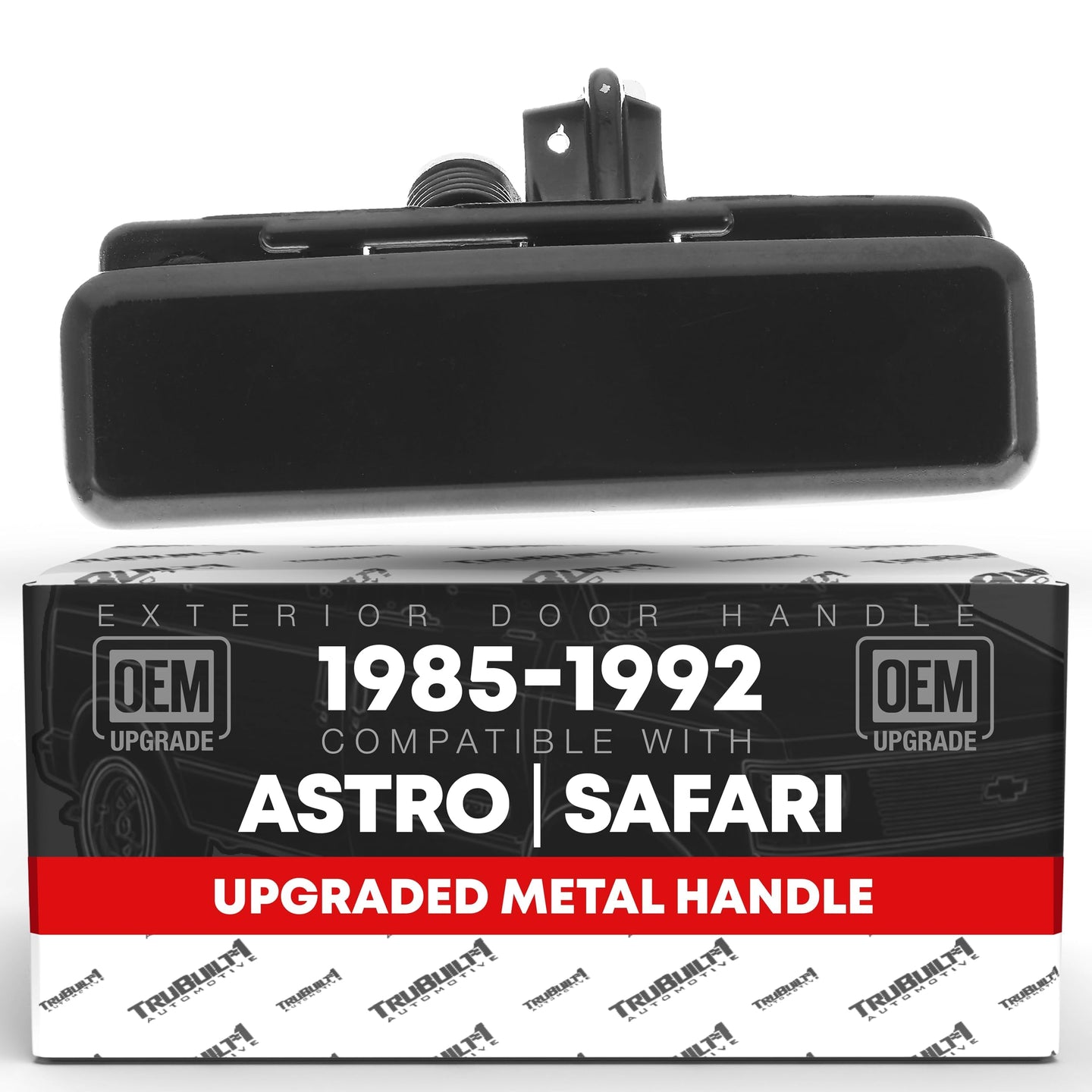 1985-1992 Chevrolet Astro GMC Safari 1990-1996 Pontiac Trans Sport Oldsmobile Silhouette Lumina APV Exterior Front Passenger Door Handle - Metal - Passenger Front Handle