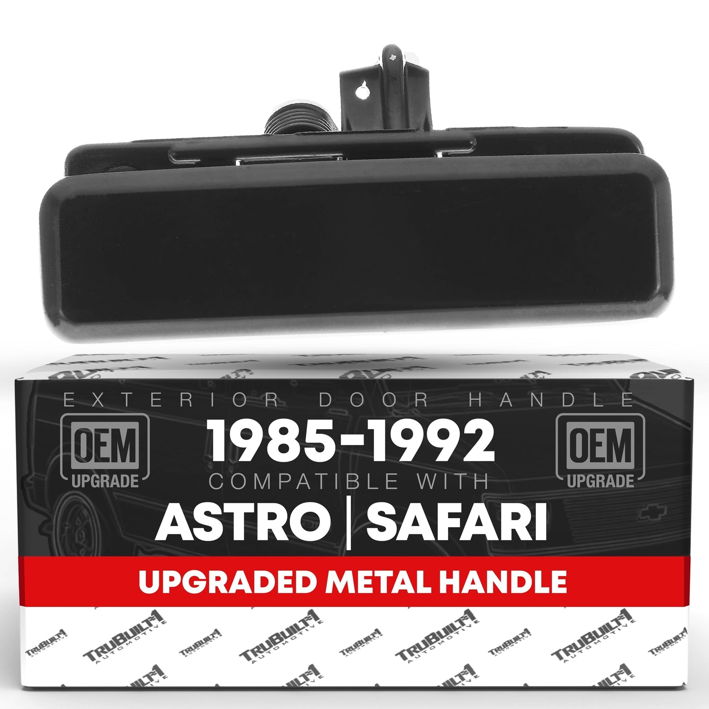 1985-1992 Chevrolet Astro GMC Safari 1990-1996 Pontiac Trans Sport Oldsmobile Silhouette Lumina APV Exterior Front Passenger Door Handle - Metal - Passenger Front Handle