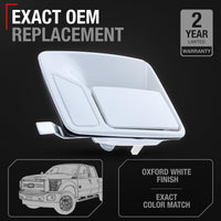 1999-2016 Ford F-250 F-350 F-450 F-550 F-650 F-750 Super Duty 2000-2005 Excursion Rear Driver Door Handle - Oxford White - Rear Driver Door Handle