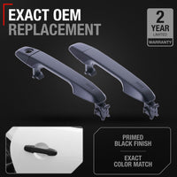2012-2020 Toyota Yaris Prius C Camry Auris 86 C-HR Subaru BRZ Scion FR-S iM Exterior Front Driver and Passenger Door Handle - Primed Black - Front Driver & Passenger Door Handle