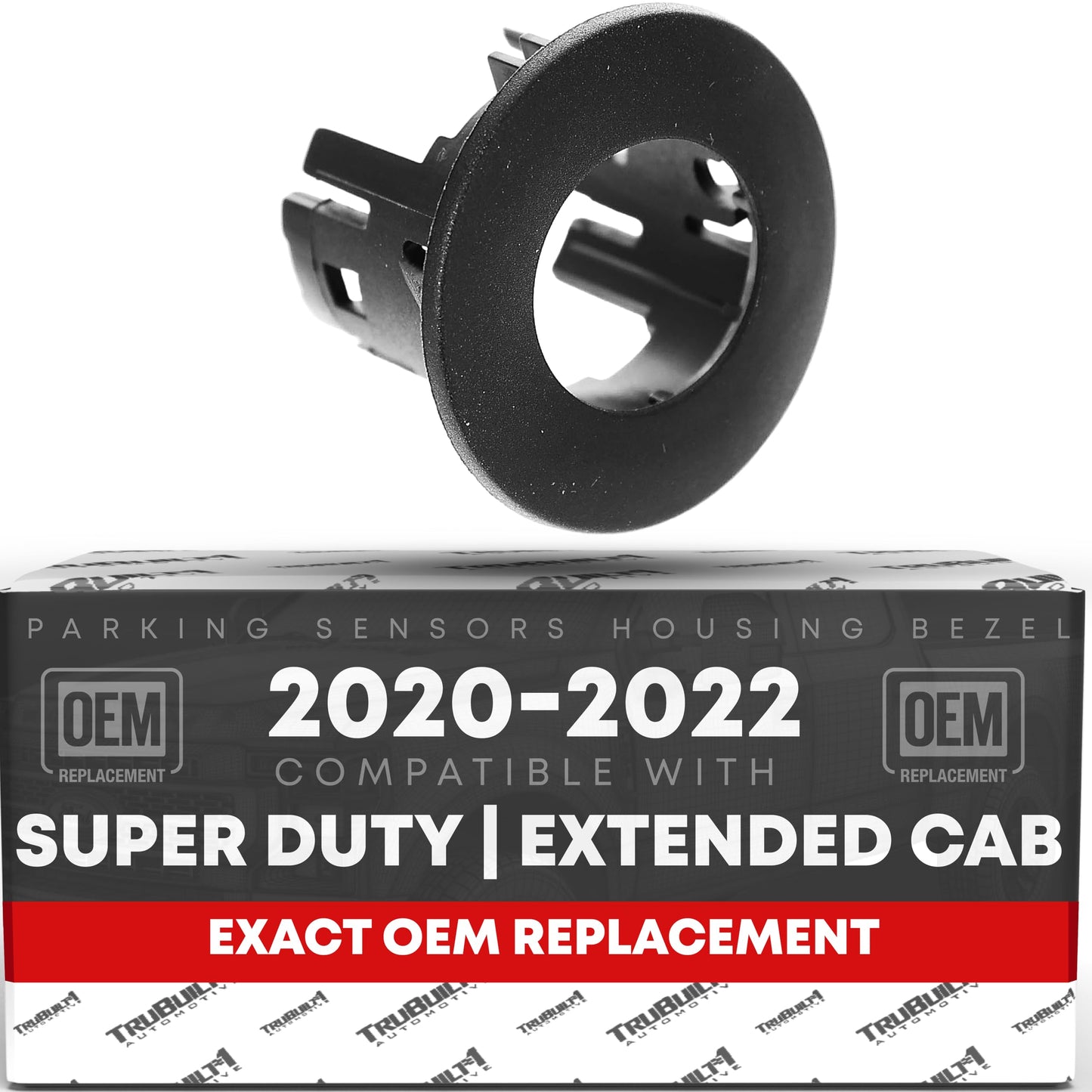 Ford Super Duty F-250/F-350 Sensor Bezel - Rear Driver Side - Exterior Bumper Housing - 2020-2022