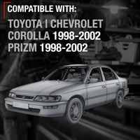 1998-2002 Toyota Corolla Chevrolet Prizm Exterior Front Driver Door Handle Replacement - Textured Black, Plastic - Front Driver Side