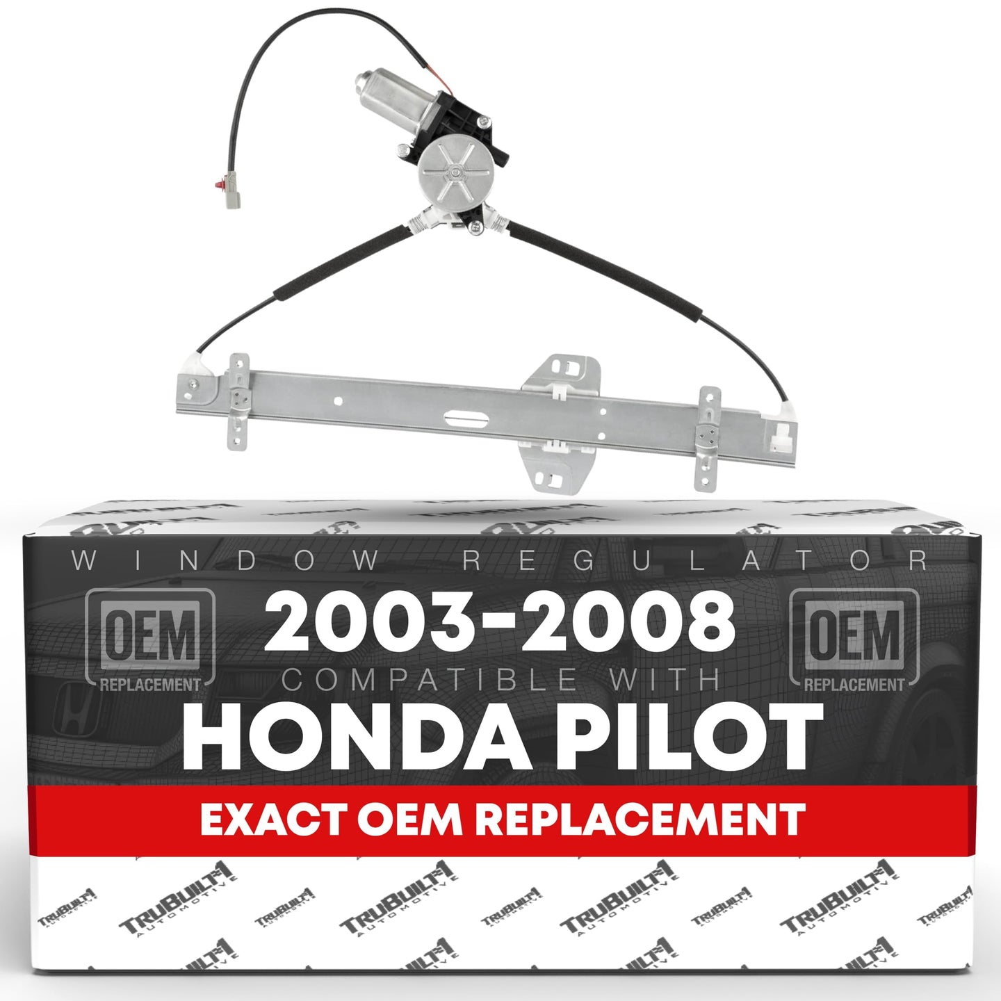2003-2011 Honda Element 2003-2008 Honda Pilot Power Window Regulator with Motor Assembly Rear Driver Side Upgraded Metal