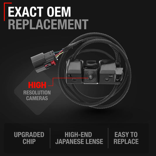 Chevrolet Silverado GMC Sierra Rear View Backup Camera - Reverse Park Assist - 2016-2019 Models
