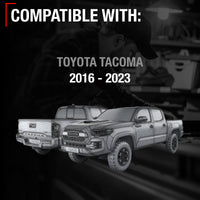 Passenger Side Heated Side View Mirror with Integrated Turn Signal - Compatible with 2016-2022 Toyota Tacoma - Power Heated, Turn Signal, Manual Folding - OEM 8791004240-PFM - Passenger Side Mirror