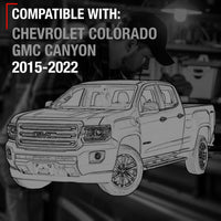 Chevrolet Colorado GMC Canyon Tailgate Handle - Upgraded Metal - Chrome with Camera Hole - Chrome Metal Tailgate