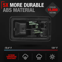 2003-2006 Jeep Wrangler Interior Front Driver Door Handle Replacement - Textured Black Plastic - Driver Door Handle