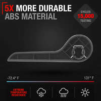 2007-2014 Chevrolet Avalanche Silverado Suburban GMC Sierra Yukon XL Seat Recliner Handle Front/Rear Left - Textured Black - Driver Recliner Handle