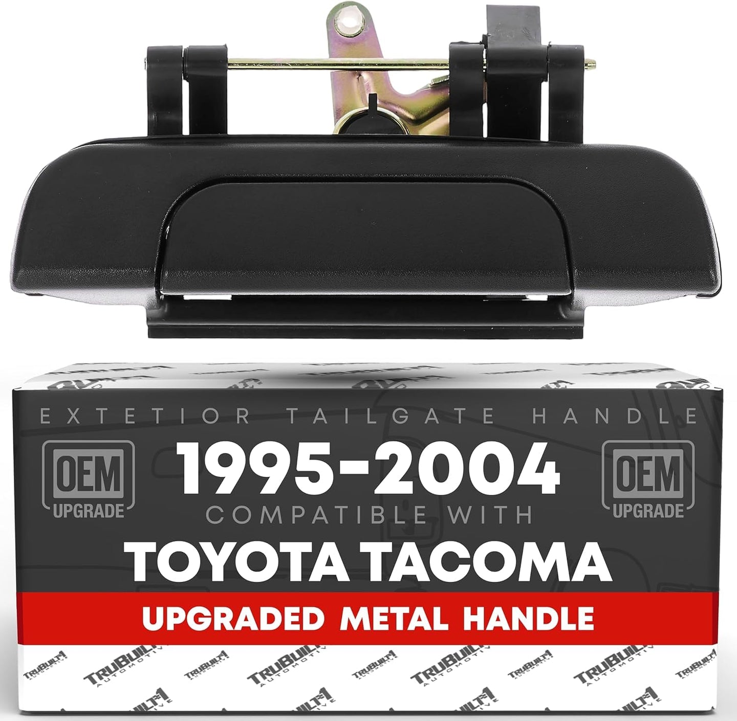 1995-2004 Toyota Tacoma Tailgate Handle Assembly - Upgraded Metal Liftgate Latch Textured Black - Tailgate Handle (Metal)