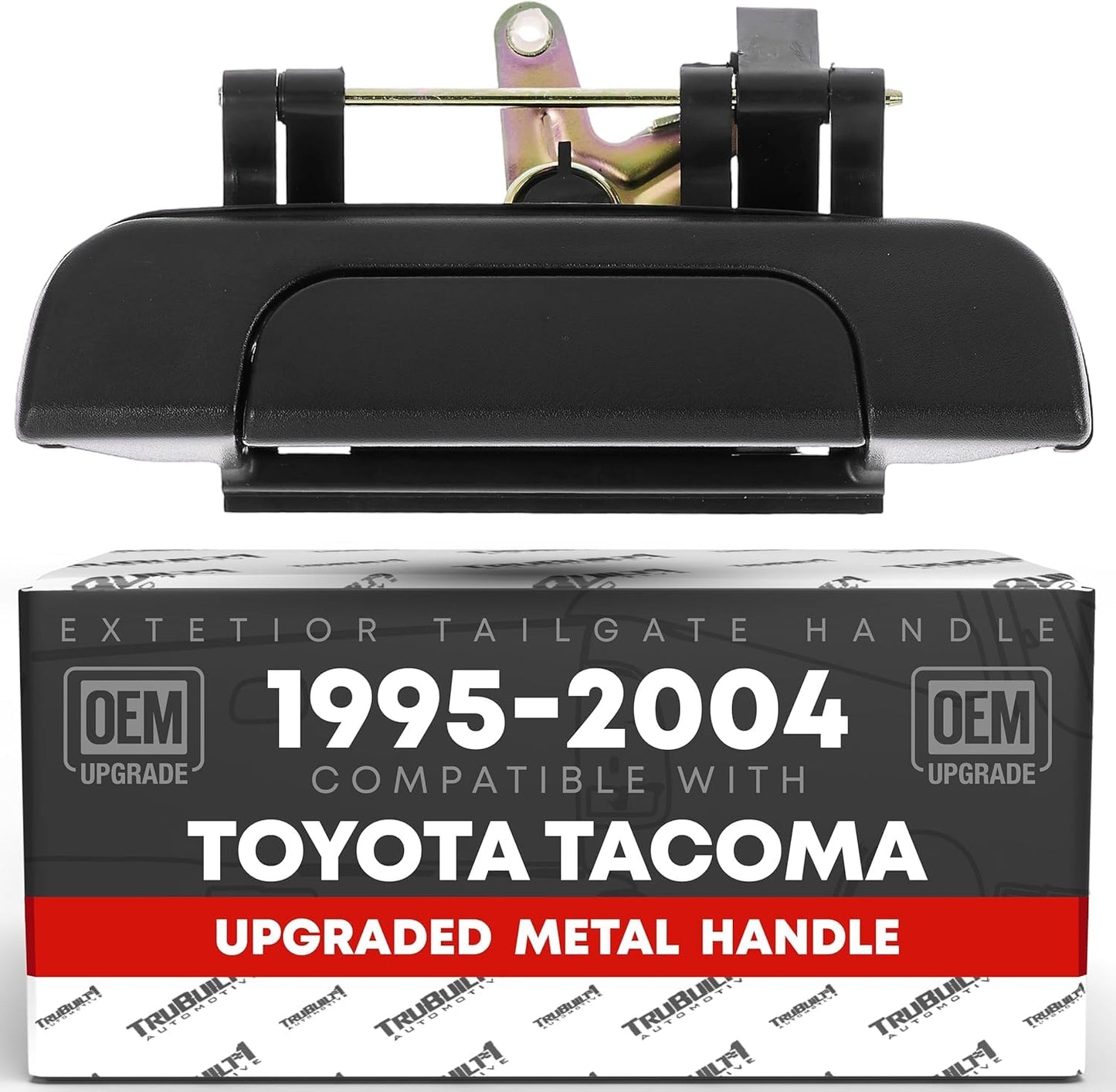 1995-2004 Toyota Tacoma Tailgate Handle Assembly - Upgraded Metal Liftgate Latch Textured Black - Tailgate Handle (Metal)