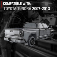 2007-2013 Toyota Tundra Tailgate Handle Assembly Replacement Upgraded Metal - Liftgate Latch Handle Textured Black No Camera Hole - Metal