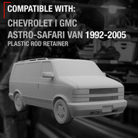 1992-2005 GMC Safari Chevrolet Astro Exterior Front Passenger Door Handle - Smooth Black Metal Lever - Passenger Front Handle