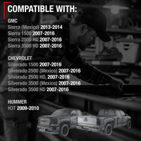 Chevrolet Silverado GMC Sierra Tailgate Cables - Rear Support Strap Set, Durable Metal Replacement