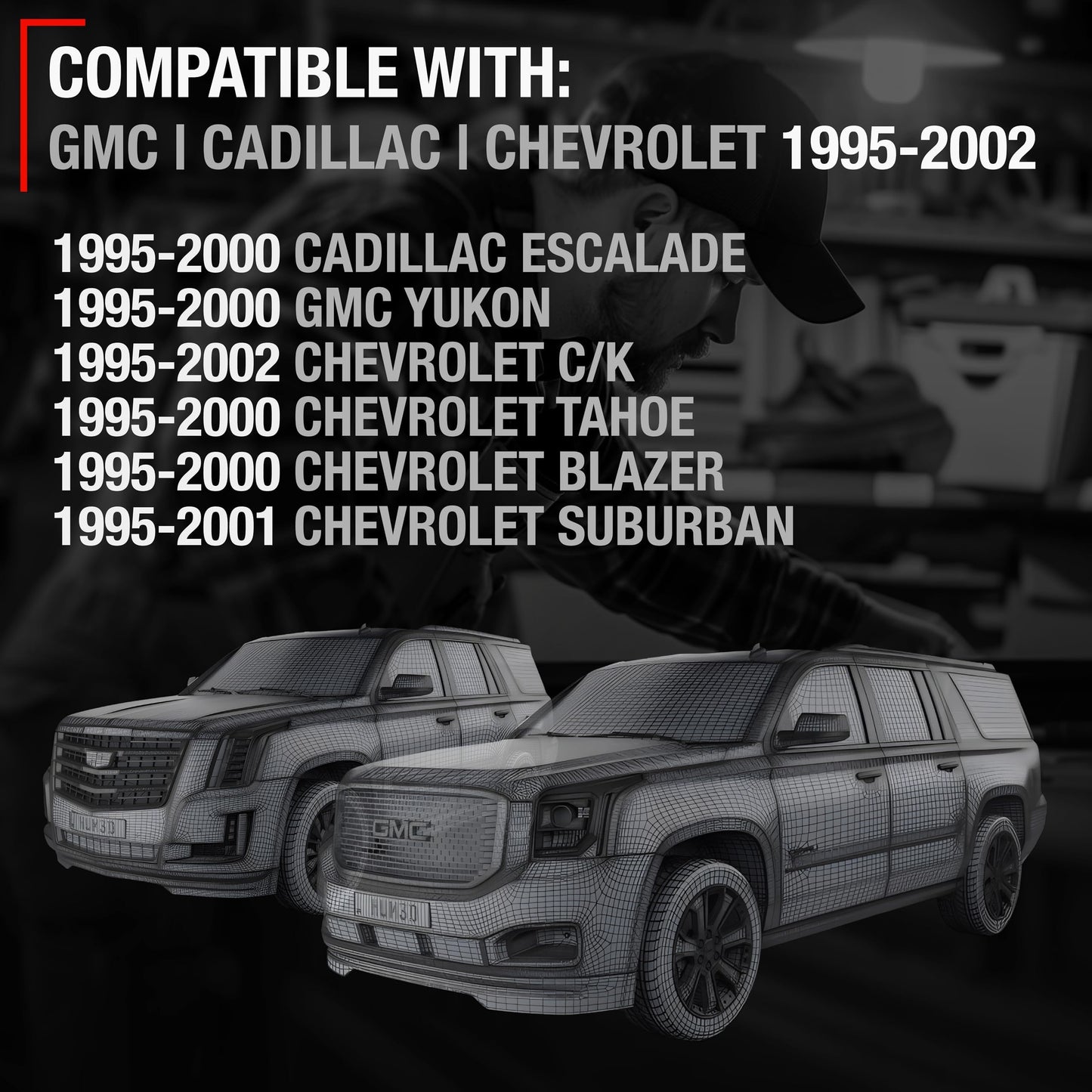 1995-2002 Chevrolet GMC C1500 K1500 C2500 K2500 C3500 K3500 C3500HD C5500 Suburban Interior Front/Rear Driver & Passenger Door Handle - Front/Rear Driver + Passenger Side