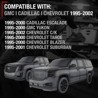 1995-2002 Chevrolet GMC C1500 K1500 C2500 K2500 C3500 K3500 C3500HD C5500 Suburban Interior Front/Rear Driver & Passenger Door Handle - Front/Rear Driver + Passenger Side