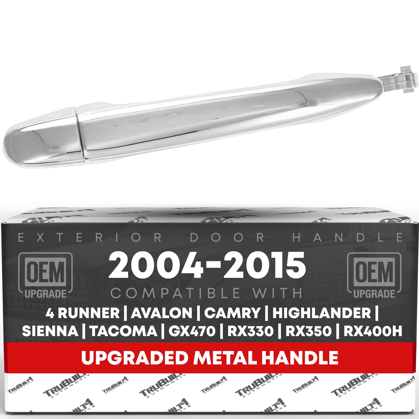 2005-2015 Toyota Tacoma Exterior Front Passenger Door Handle, All Chrome - Front Passenger Side Handle