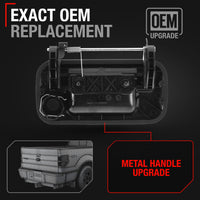 Ford F-Series Tailgate Handle, Upgraded Metal with Keyhole - Black Finish