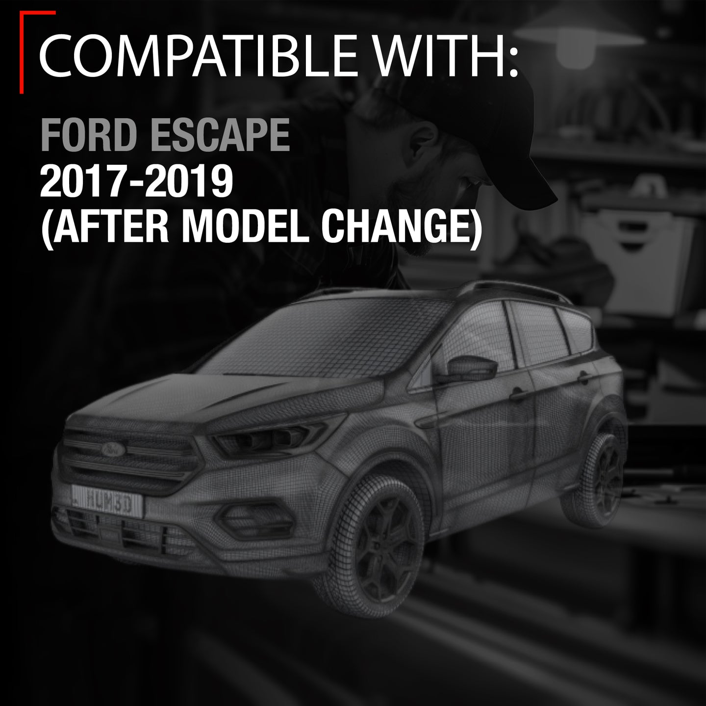 2017-2019 Ford Escape Car Parking Sensors - Front or Rear Bumper Parking Aid Sensor, Backup Reverse Parking Assist Kit