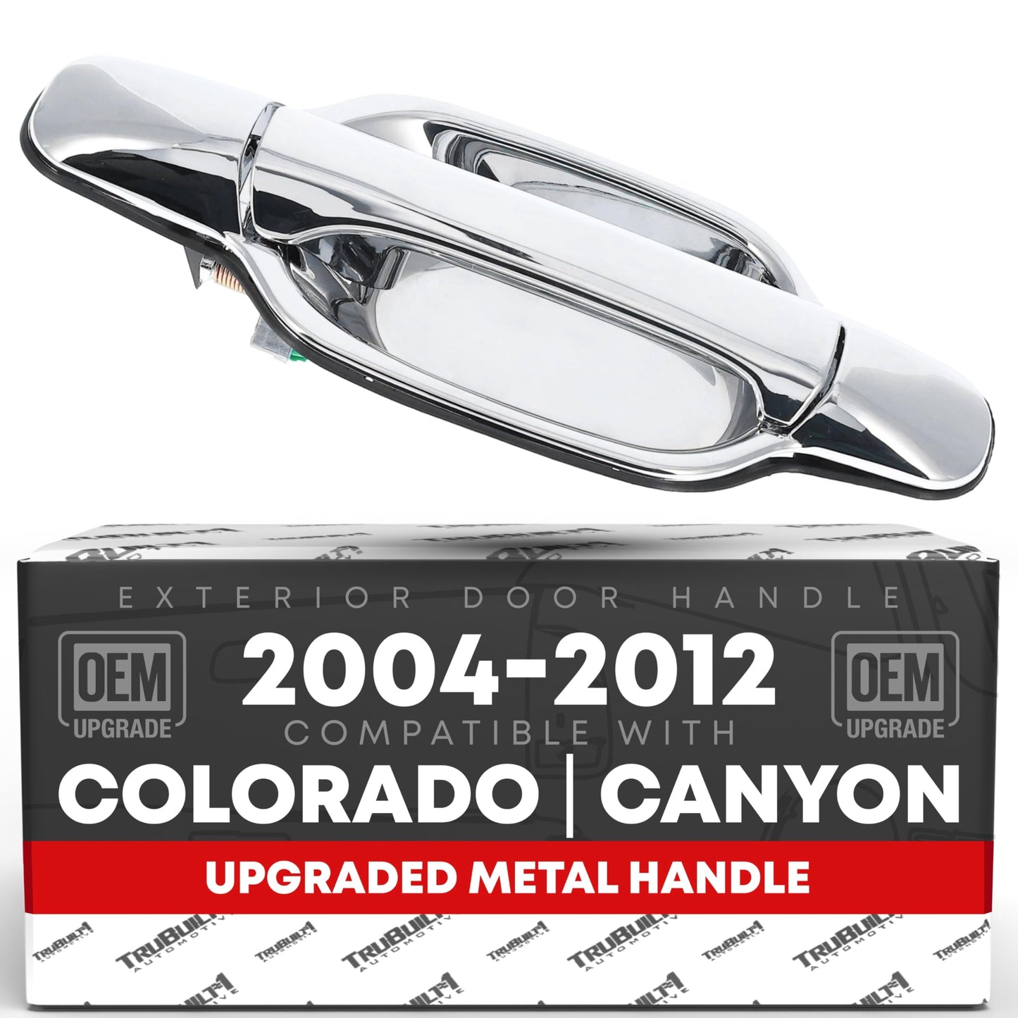 2004-2012 Chevrolet Colorado Rear Passenger Door Handle, All Chrome - Rear Passenger Side Handle