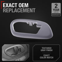 1995-2002 Chevrolet GMC C1500 K1500 C2500 K2500 C3500 K3500 C3500HD C5500 Suburban Interior Front Driver Door Handle Bezel - Gray - Front or Rear Driver Side Handle