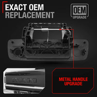 2009-2012 Dodge Ram 1500 2500 3500 Tailgate Handle Assembly Upgraded Metal with Keyhole