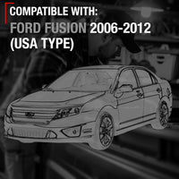 2006-2012 Ford Fusion Mercury Milan Lincoln MKZ Interior Rear Driver Door Handle Replacement - All Chrome Plastic - Rear Driver Handle