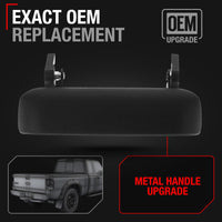 1998-2011 Ford Ranger Tailgate Handle - Upgraded Metal Textured Black - Metal Tailgate Handle