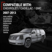 2007-2013 Chevrolet Avalanche Tahoe Suburban Silverado Cadillac Escalade GMC Sierra Denali Yukon XL Exterior Rear Driver Door Handle - Olympic White - Rear Driver Door Handle