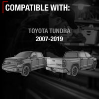 Exterior Front or Rear Passenger Door Handle, Upgraded Metal - Compatible with 2007-2019 Toyota Tundra - All Chrome - OEM 69210-0C020, 692170C040 - Front Passenger Or Rear Driver/Passenger Side Handle