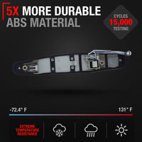 2007-2013 Chevrolet Avalanche Tahoe Suburban Sierra Silverado Cadillac Escalade GMC Denali Yukon Exterior Rear Passenger Door Handle - Fine Silver Birch - Rear Passenger Door Handle