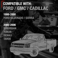 Chevrolet Silverado Exterior Door Handles, Front Driver & Passenger - All Chrome with Keyholes - Front Driver + Passenger Side
